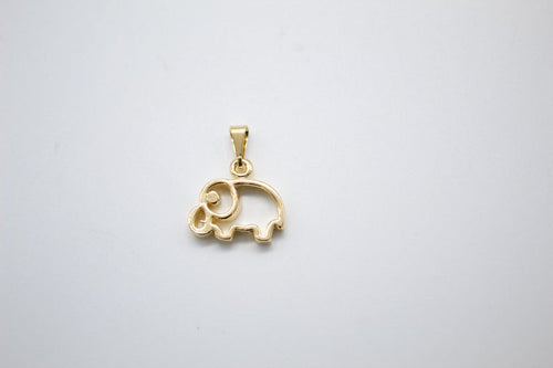 18K Gold Filled Elephant Pendant