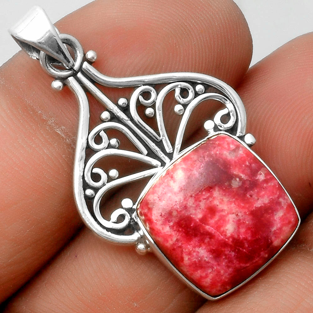Artisan Natural Pink Thulite Norway Pendant P-1541 SDP115905