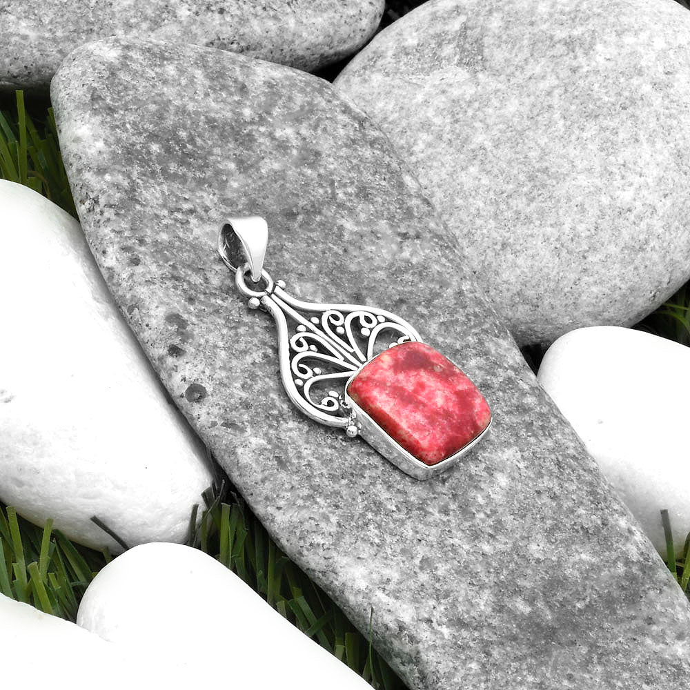 Artisan Natural Pink Thulite Norway Pendant P-1541 SDP115905
