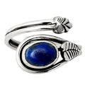 Adjustable - Natural Lapis Lazuli Ring size-6 R-1276 SDR249773