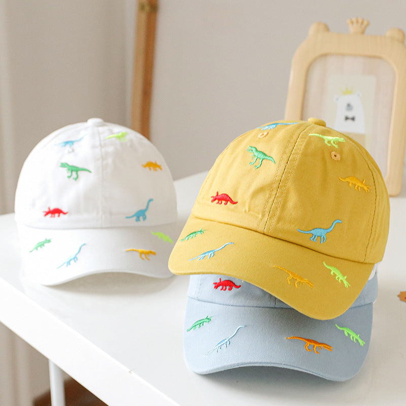 Baby Animal Embroidered Pattern Sunshade Peaked Hats