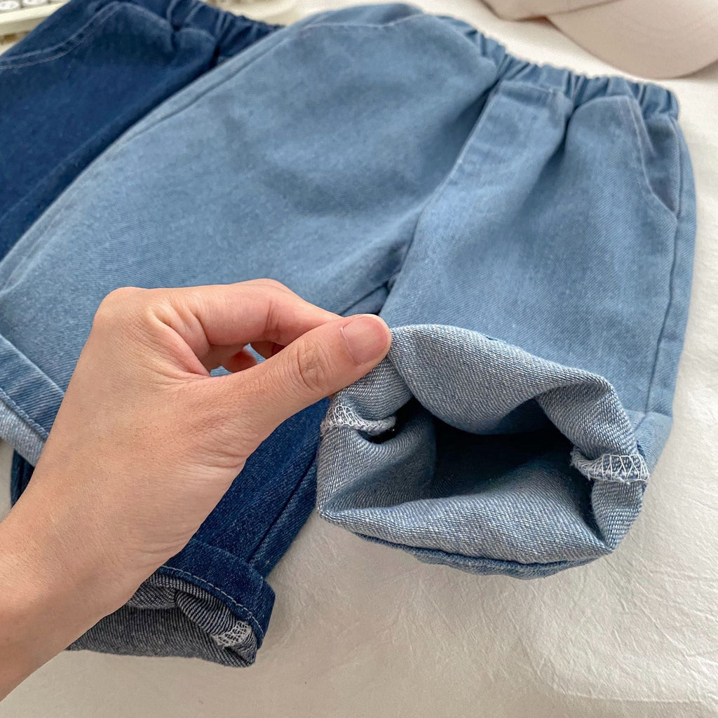 Autumn Arrival Modern Casual Boys Blue Denim Loose Versatile Pants