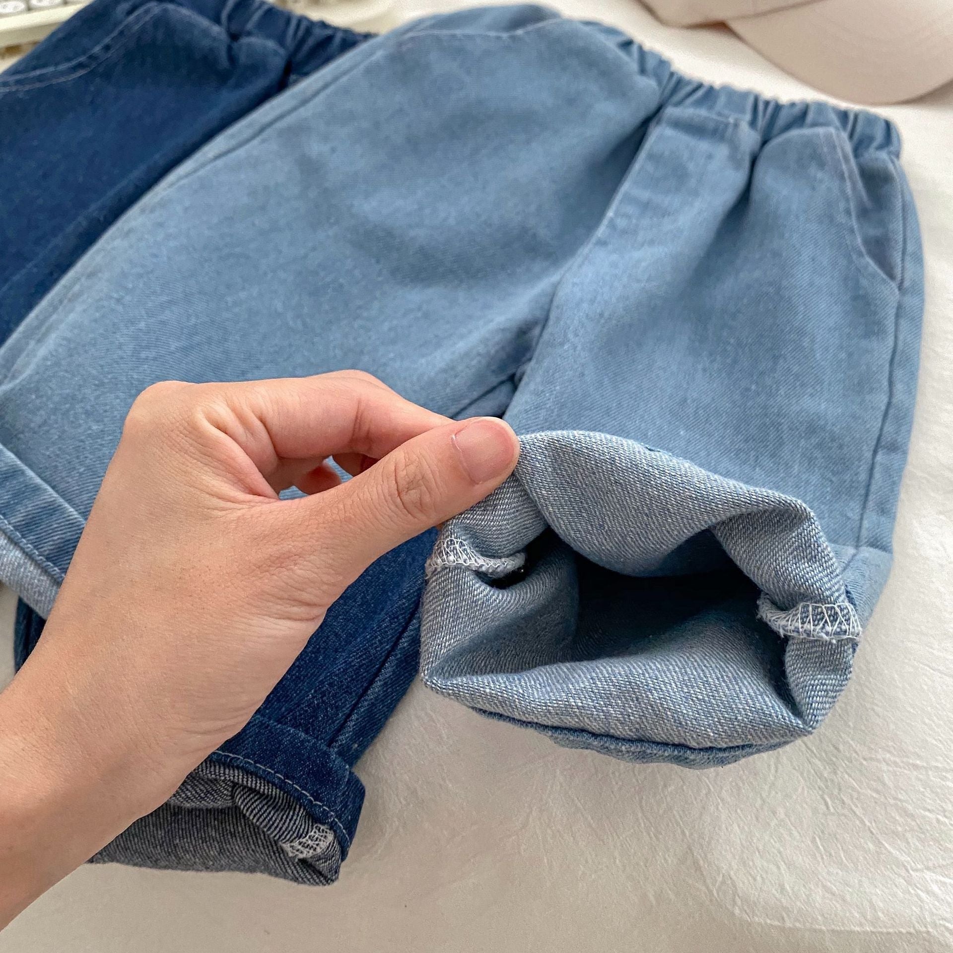 Autumn Arrival Modern Casual Boys Blue Denim Loose Versatile Pants