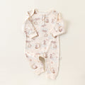 Autumn and Spring Arrival Baby Unisex Simple Animals Pattern Long Sleeves Rompers