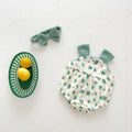 Baby Girl Floral Print Sleeveless Suspenders bodysuit