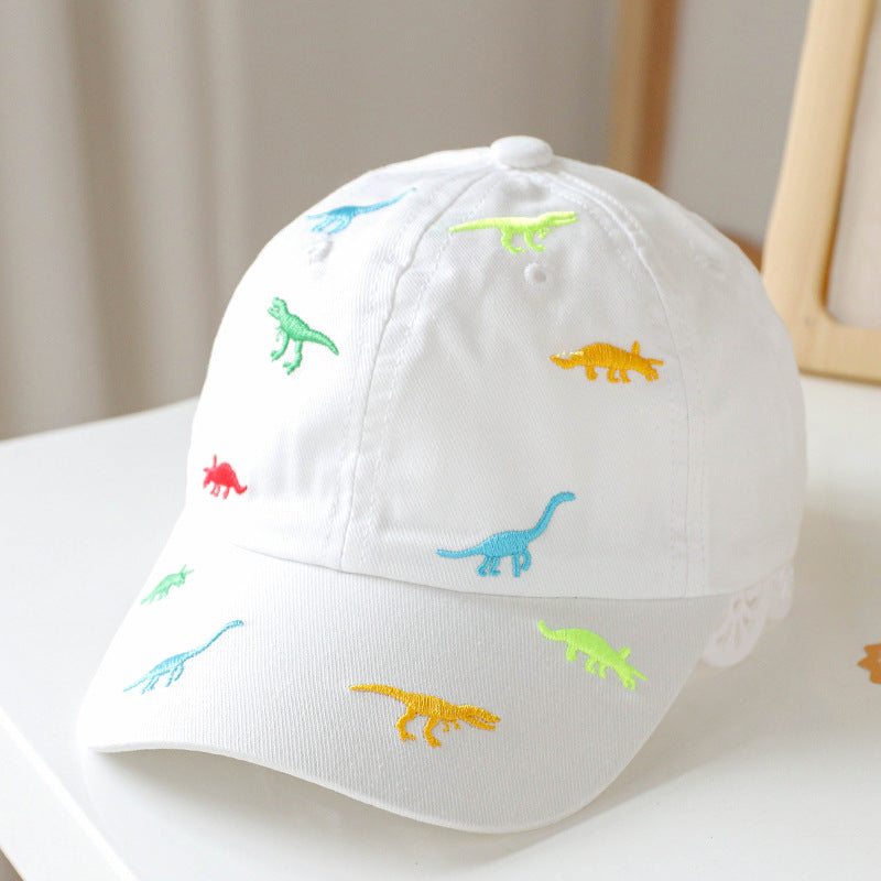 Baby Animal Embroidered Pattern Sunshade Peaked Hats