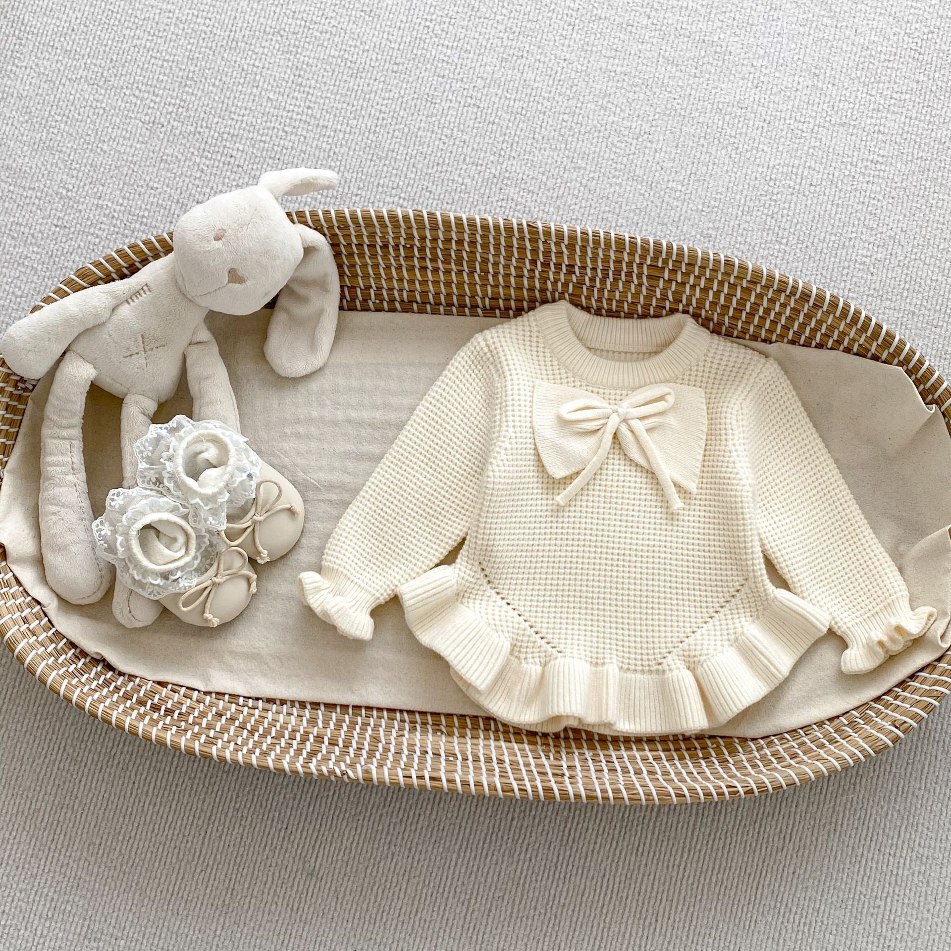 Autumn Arrival Baby Kids Girls Comfortable Solid Color Knitted Long Sleeves Top