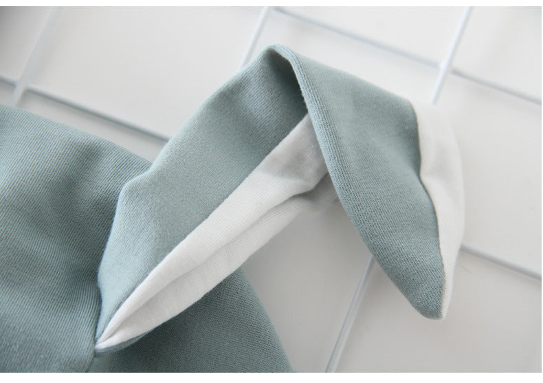 Baby Cartoon Shape Solid Color Long Sleeved Triangle bodysuit